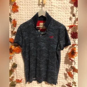 blue men's shirt size M hollister